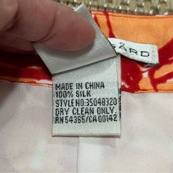 Peter Nygard Tulip Print Pleated Mini Skirt Size 6 - Picture 10 of 10